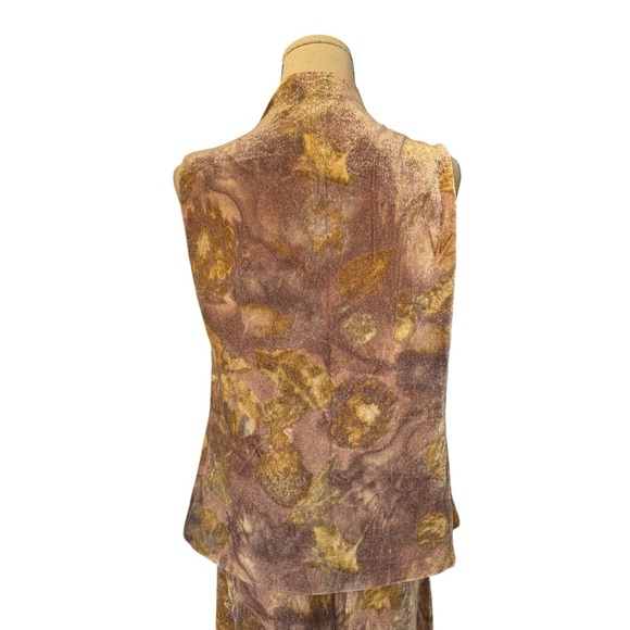 Vintage 90s Kenzo Velvet Cowl Neck Top and Low Rise Pants Matching Set - Picture 6 of 15